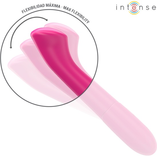 Intense Fun INTENSE - PATY VIBRATOR 19 CM FLEXIBLE 10 VIBRATIONS MODEL 2 PINK