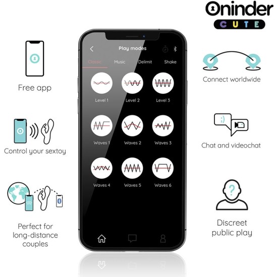 Oninder Cute LOVE BUNNY G-SPOT CLITORAL VIBRATOR - FREE WORLDWIDE APP