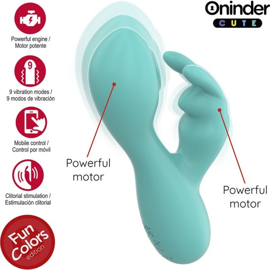 Oninder Cute LOVE BUNNY G-SPOT CLITORAL VIBRATOR - FREE WORLDWIDE APP