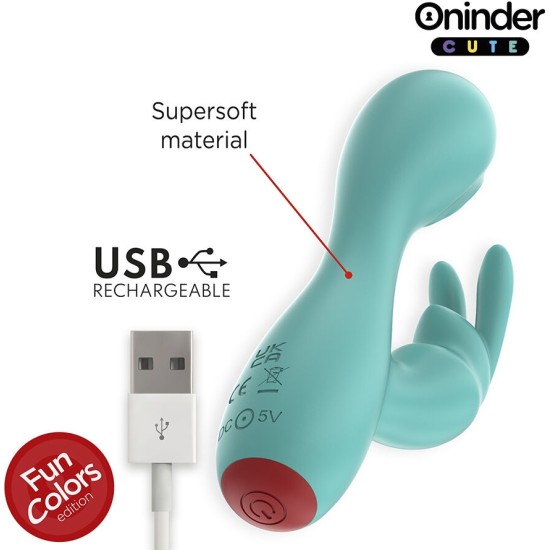Oninder Cute LOVE BUNNY G-SPOT CLITORAL VIBRATOR - FREE WORLDWIDE APP