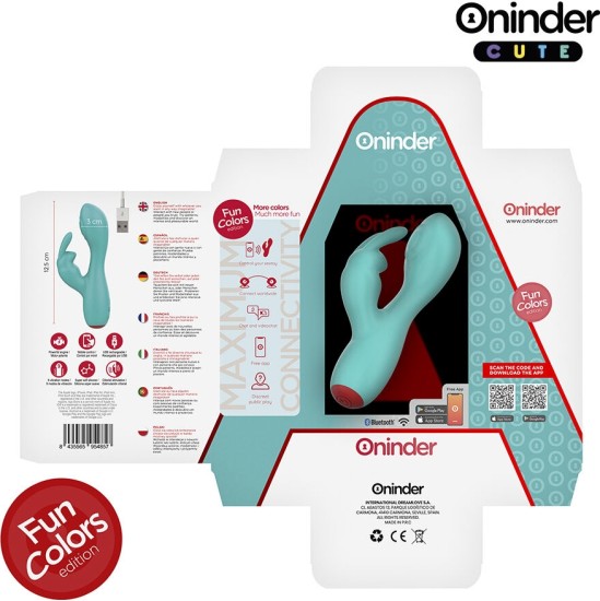 Oninder Cute LOVE BUNNY G-SPOT CLITORAL VIBRATOR - FREE WORLDWIDE APP
