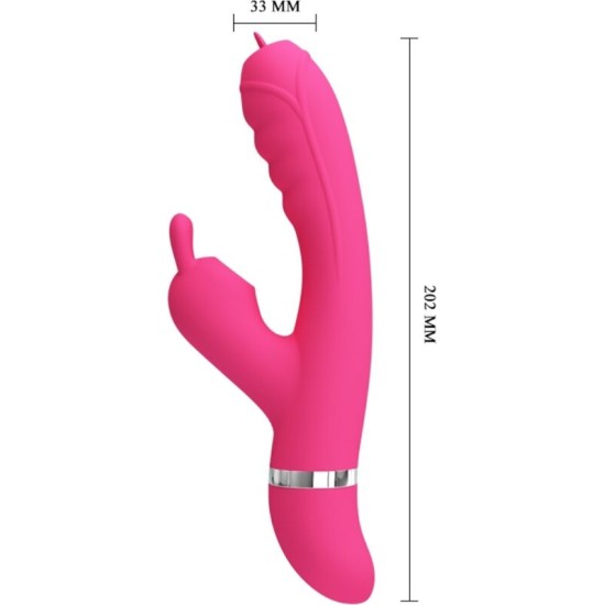 Pretty Love PHOENIX MULTIFUNCTION RABBIT VIBRATOR PINK