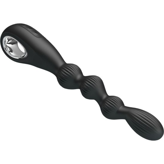 Pretty Love FEDERER ANAL VIBRATOR 12 VIBRATIONS BLACK
