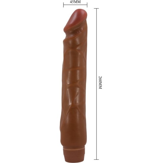 Baile JACK REALISTIC VIBRATOR 26 CM MULATTO