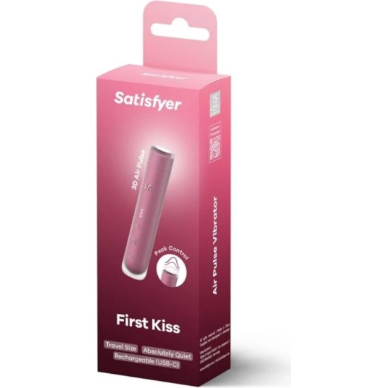 Satisfyer Air Pulse SATISFYER - FIRST KISS WAVE CLITORIS STIMULATOR GARNET