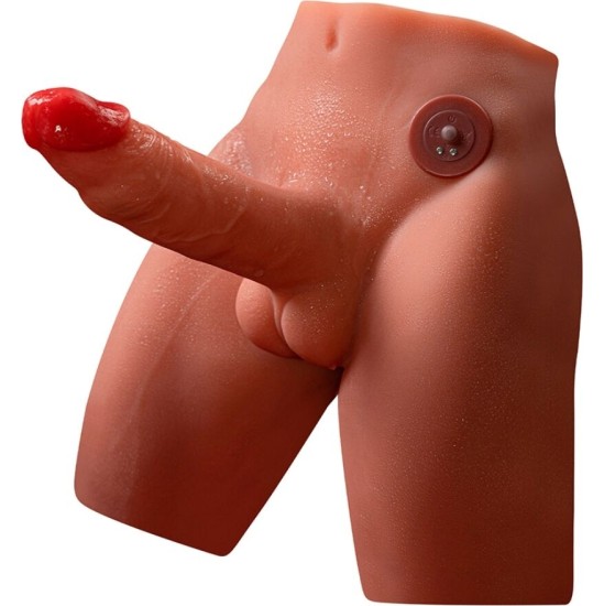 Xise JASON REALISTIC DILDO MASTURBATOR WITH THRUSTING AND VIBRATION 17 CM