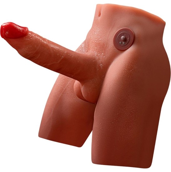 Xise JASON REALISTIC DILDO MASTURBATOR WITH THRUSTING AND VIBRATION 17 CM