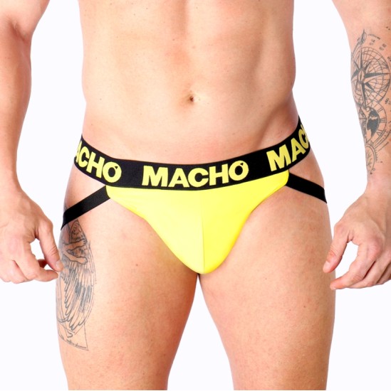 Macho Underwear MACHO - MX25A JOCK LYCRA YELLOW S