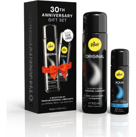 Pjur SET 30TH ANNIVERSARY ORIGINAL 100 ML + AQUA 30 ML AS A GIFT