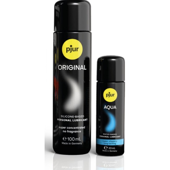 Pjur SET 30TH ANNIVERSARY ORIGINAL 100 ML + AQUA 30 ML AS A GIFT