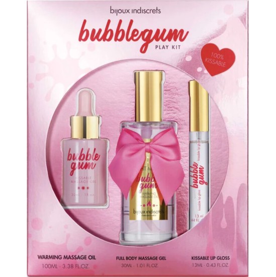 Bijoux Love Cosmetiques BIJOUX - INDISCRETS BUBBLEGUM PLAY KIT WITH OIL GEL & LIP GLOSS