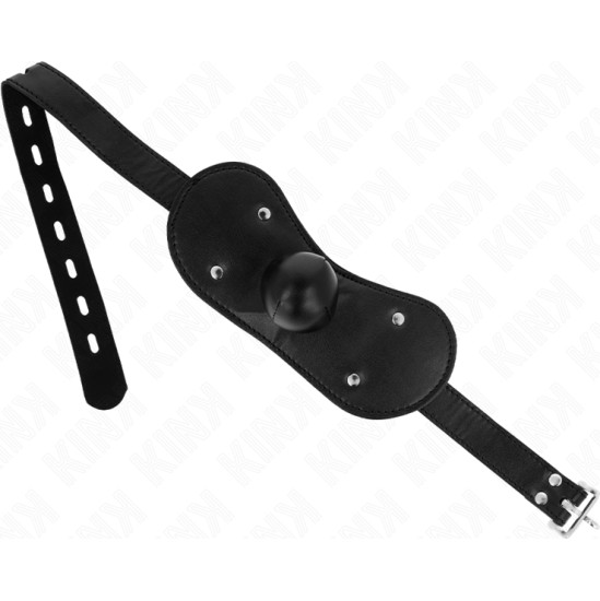 Kink Collar & Gag KINK - BALL GAG MOUTH MASK WITH LOCK ADJUSTABLE 42-60 CM