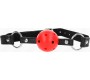 Kink Collar & Gag KINK - HOLLOW HARD RED BALL 4.5 CM GAG MODEL 1 63.5 X 2 CM
