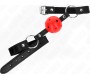 Kink Collar & Gag KINK - HOLLOW HARD RED BALL 4.5 CM GAG MODEL 1 63.5 X 2 CM