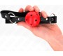 Kink Collar & Gag KINK - HOLLOW HARD RED BALL 4.5 CM GAG MODEL 1 63.5 X 2 CM