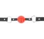Kink Collar & Gag KINK - BALL 4 CM GAG WITH LOCK RED BALL BLACK STRAP 60 x 2 CM
