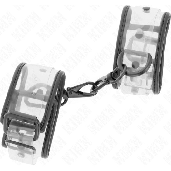 Kink Wrist Restraint KINK - CLEAR WRIST CUFFS ADJUSTABLE 18-30 CM X 5.5 CM