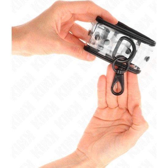 Kink Wrist Restraint KINK - CLEAR WRIST CUFFS ADJUSTABLE 18-30 CM X 5.5 CM