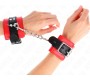 Kink Wrist Restraint KINK - WRIST RESTRAINTS RED WITH BLACK BELT ADJUSTABLE 17-28 CM X 6 CM