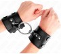 Kink Wrist Restraint KINK - FIXED WRIST RESTRAINTS WITH RING AND STUDS ADJUSTABLE BLACK 17-22 CM X 6.5 CM