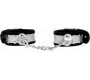 Kink Wrist Restraint KINK - THIN WRIST RESTRAINTS BLACK / SILVER 30 X 4 CM