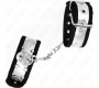 Kink Wrist Restraint KINK - THIN WRIST RESTRAINTS BLACK / SILVER 30 X 4 CM