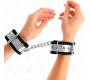 Kink Wrist Restraint KINK - THIN WRIST RESTRAINTS BLACK / SILVER 30 X 4 CM