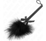 Kink Impact & Touch KINK - NYLON ROPE WAND WITH TICKLE FEATHERS AND BLACK BOW 25 CM