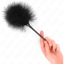 Kink Impact & Touch KINK - BLACK TICKLE FEATHERS USED FOR THE BONDAGE KIT 27 CM