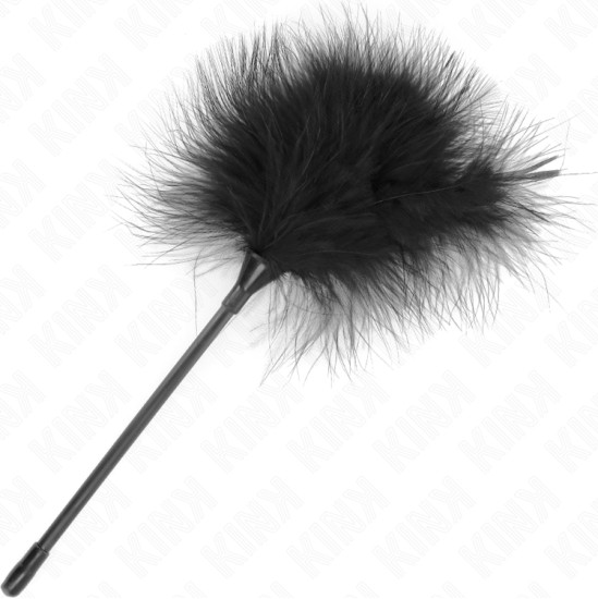 Kink Impact & Touch KINK - BLACK TICKLE FEATHERS USED FOR THE BONDAGE KIT 27 CM
