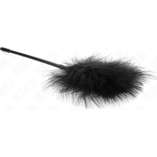 Kink Impact & Touch KINK - BLACK TICKLE FEATHERS USED FOR THE BONDAGE KIT 27 CM