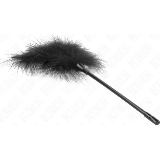Kink Impact & Touch KINK - BLACK TICKLE FEATHERS USED FOR THE BONDAGE KIT 27 CM