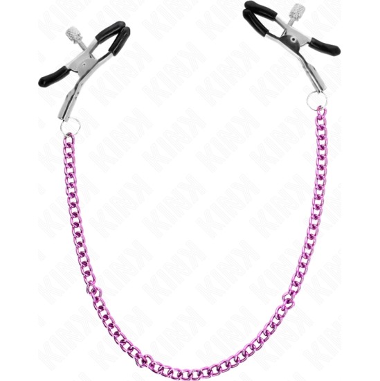 Kink Nipple Grip KINK - CHAIN NIPPLE CLAMPS PURPLE 30 CM