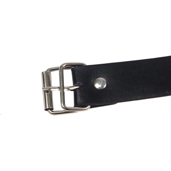 Subblime Fetish SUBBLIME - 953720 BONDAGE LEATHER STRAP BREAST CLAMPS BLACK ONE SIZE