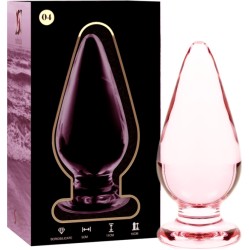 Nebula Series By Ibiza MODEL 4 ANAL PLUG BOROSILICATE GLASS PINK 11 CM -O- 5 CM