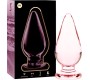 Nebula Series By Ibiza MODEL 4 ANAL PLUG BOROSILICATE GLASS PINK 11 CM -O- 5 CM