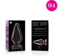 Nebula Series By Ibiza MODEL 4 ANAL PLUG BOROSILICATE GLASS PINK 11 CM -O- 5 CM
