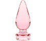 Nebula Series By Ibiza MODEL 4 ANAL PLUG BOROSILICATE GLASS PINK 11 CM -O- 5 CM