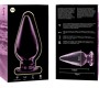 Nebula Series By Ibiza MODEL 4 ANAL PLUG BOROSILICATE GLASS PINK 11 CM -O- 5 CM