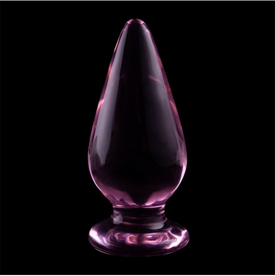 Nebula Series By Ibiza MODEL 4 ANAL PLUG BOROSILICATE GLASS PINK 11 CM -O- 5 CM