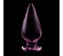 Nebula Series By Ibiza MODEL 4 ANAL PLUG BOROSILICATE GLASS PINK 11 CM -O- 5 CM