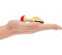 Kink Pleasure Plugs KINK - PLUG ANAL GOLD ROSE RED SIZE S