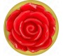 Kink Pleasure Plugs KINK - PLUG ANAL GOLD ROSE RED SIZE S
