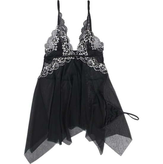 Subblime Babydolls SUBBLIME - BABYDOLL FABRIC TULLE CHEST LACE S/M