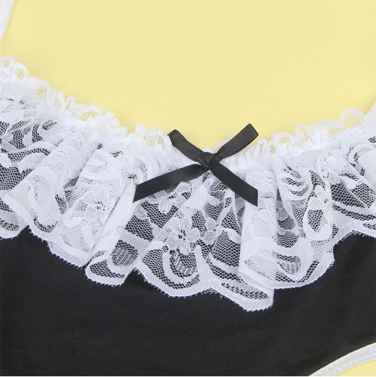 Subblime Costumes SUBBLIME - 954307 SEXY MAID COSTUME BLACK/WHITE S/M