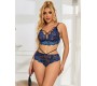 Subblime Sets SUBBLIME - 954062 BRA + PANTIES LACE BLUE S/M