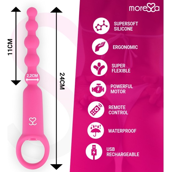 Moressa RONIE REMOTE CONTROL ANAL PLEASURE PINK