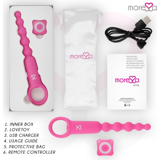 Moressa RONIE REMOTE CONTROL ANAL PLEASURE PINK