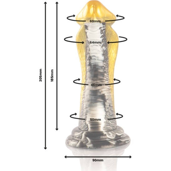 Epic DRAKON DILDO YELLOW COBRA
