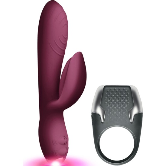 Climaximum LAMOUR KIT RABBIT VIBRATOR + LED COCK RING